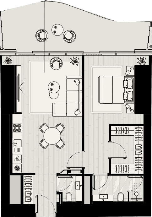 1 BEDROOM