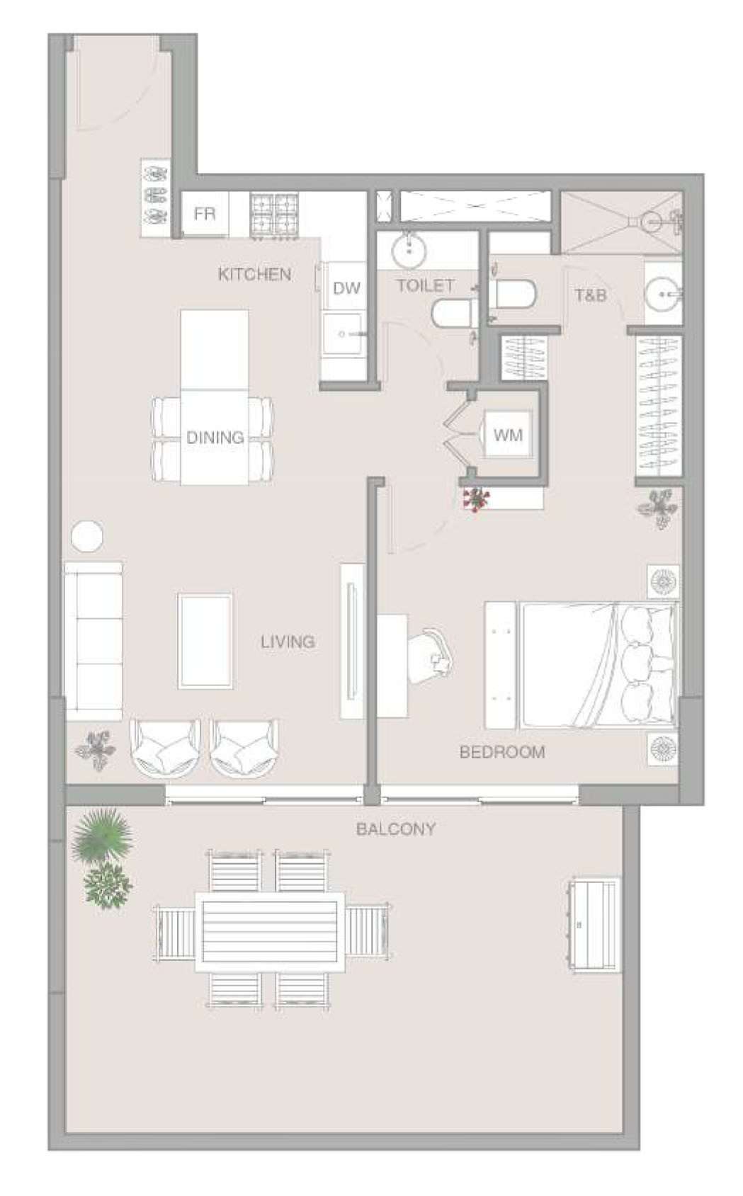 1 Bedroom Type A